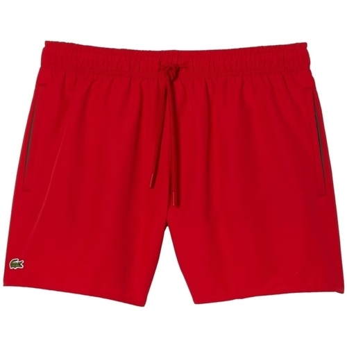 textil Herr Shorts / Bermudas Lacoste Quick Dry Swim Shorts - Rouge Vert Röd