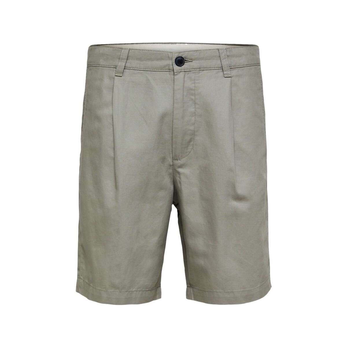 textil Herr Shorts / Bermudas Selected Comfort-Jones Linen - Vetiver Grön