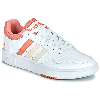 Skor Dam Sneakers Adidas Sportswear HOOPS 3.0 W Vit / Rosa