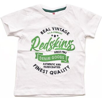 textil Barn T-shirts & Pikétröjor Redskins RS2244 Vit