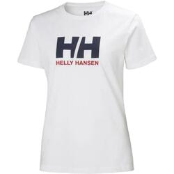textil Dam T-shirts Helly Hansen  Vit