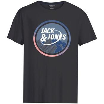 textil Pojkar T-shirts Jack & Jones  Svart