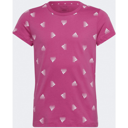 textil Flickor T-shirts adidas Originals  Rosa