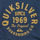 textil Pojkar Långärmade T-shirts Quiksilver CIRCLED SCRIPT FRONT LS Marin