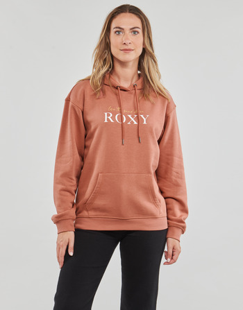 textil Dam Sweatshirts Roxy SURF STOKED HOODIE BRUSHED Rosa