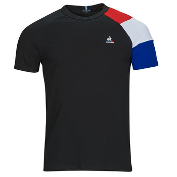 textil Herr T-shirts Le Coq Sportif BAT TEE SS N°1 Svart / Röd