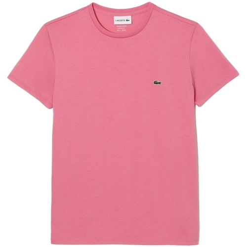 textil Herr T-shirts & Pikétröjor Lacoste Pima Cotton T-Shirt - Rose Rosa