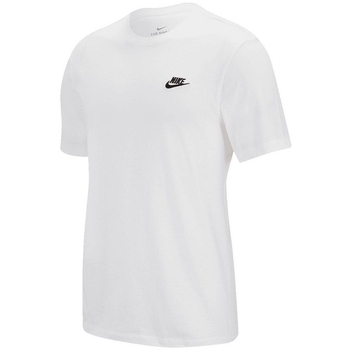 textil Herr T-shirts & Pikétröjor Nike M NSW CLUB TEE Vit