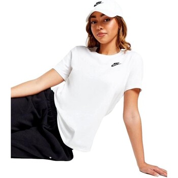 textil Dam T-shirts Nike CAMISETA BLANCA MUJER  DX7902 Vit