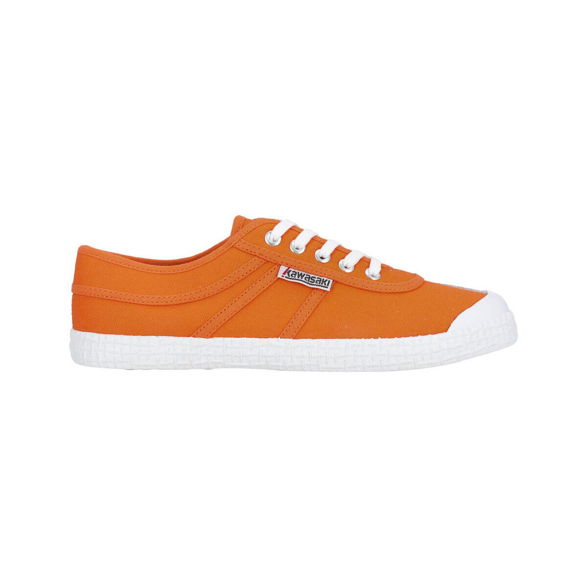 Skor Herr Sneakers Kawasaki Original Canvas Shoe K192495 5003 Vibrant Orange Orange