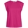 textil Dam Blusar Only VILA Top Sinata S/S - Pink Yarrow Rosa