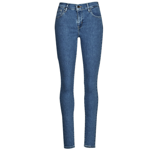textil Dam Skinny Jeans Levi's 720 HIRISE SUPER SKINNY Blå