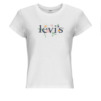 textil Dam T-shirts Levi's GRAPHIC AUTHENTIC TSHIRT Vit