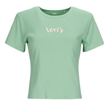 textil Dam T-shirts Levi's GRAPHIC RICKIE TEE Blå
