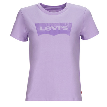 textil Dam T-shirts Levi's THE PERFECT TEE Lila