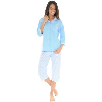 textil Dam Pyjamas/nattlinne Christian Cane VIANELLE Blå