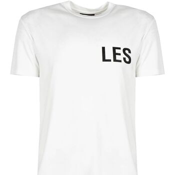 textil Herr T-shirts Les Hommes LF224300-0700-1009 | Grafic Print Vit