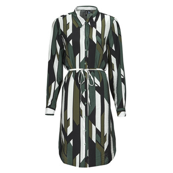 textil Dam Korta klänningar Vero Moda VMNUNA JOSIE LS SHORT SHIRT Grön