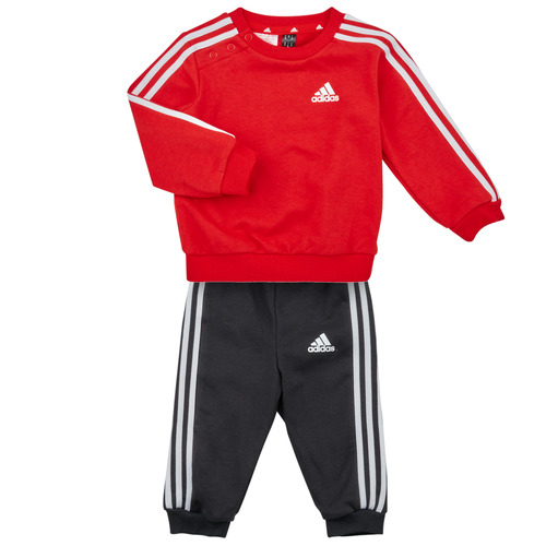 textil Pojkar Set Adidas Sportswear 3S JOG Röd / Vit / Svart