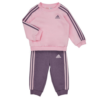 textil Flickor Set Adidas Sportswear 3S JOG Rosa / Violett