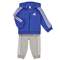 textil Pojkar Set Adidas Sportswear 3S FZ FL JOG Blå / Vit / Grå