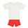 textil Barn Set Adidas Sportswear DY MM T SUMS Vit / Röd