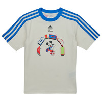 textil Barn T-shirts Adidas Sportswear LK DY MM T Vit / Blå