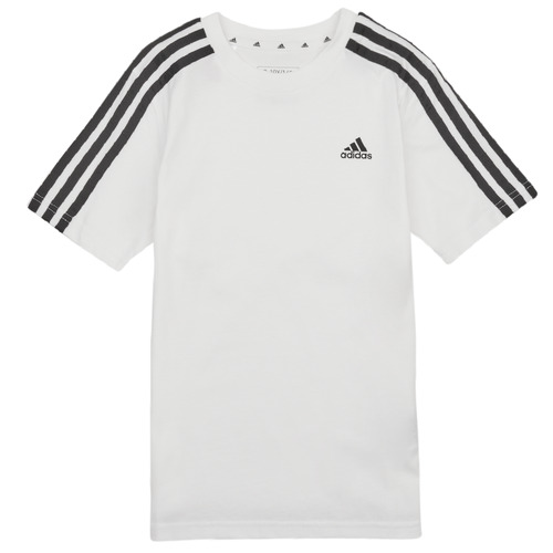 textil Barn T-shirts Adidas Sportswear 3S TEE Vit / Svart