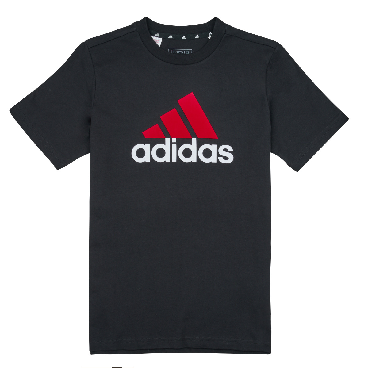 textil Pojkar T-shirts Adidas Sportswear BL 2 TEE Svart / Röd / Vit