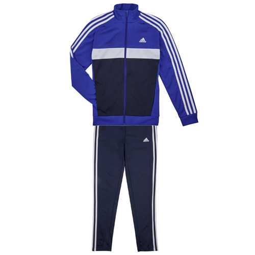 textil Pojkar Sportoverall Adidas Sportswear 3S TIBERIO TS Blå / Vit