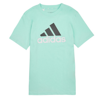 textil Barn T-shirts Adidas Sportswear BL 2 TEE Blå / Vit / Svart