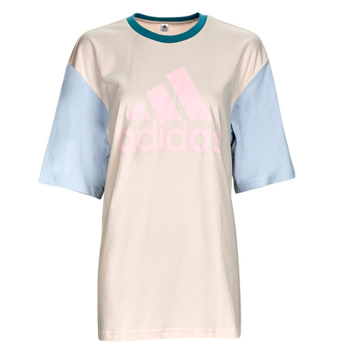 textil Dam T-shirts Adidas Sportswear BL BF TEE Beige / Blå
