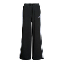textil Dam Joggingbyxor Adidas Sportswear 3S FT WIDE PT Svart / Vit