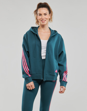 textil Dam Sweatshirts Adidas Sportswear FI 3S FZ Blå