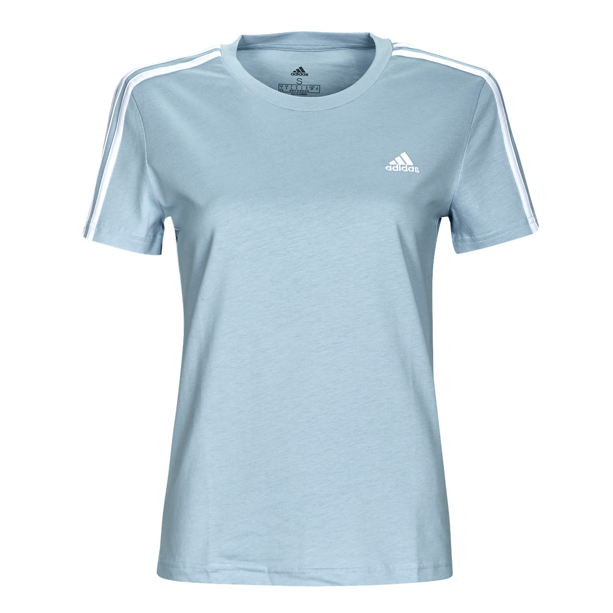 textil Dam T-shirts Adidas Sportswear 3S T Blå / Vit