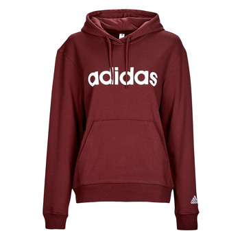 textil Dam Sweatshirts Adidas Sportswear LIN FT HD Brun / Vit