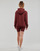 textil Dam Sweatshirts Adidas Sportswear LIN FT HD Brun / Vit