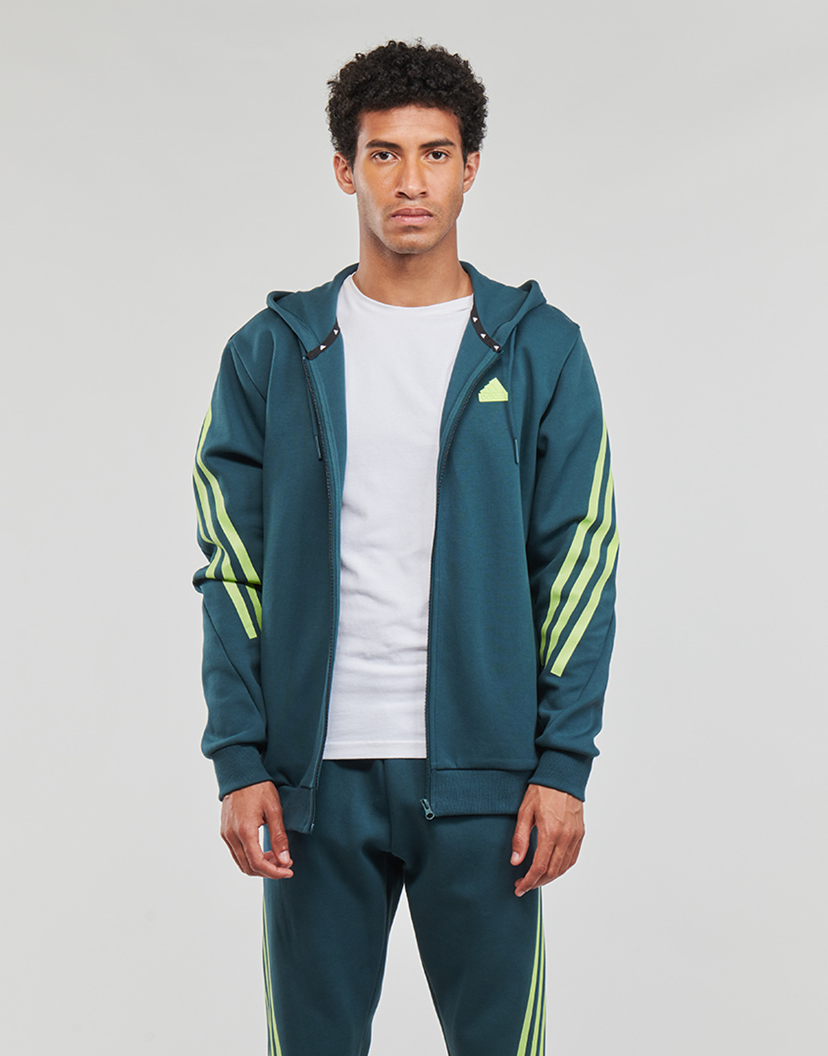 textil Herr Sweatshirts Adidas Sportswear FI 3S FZ Marin