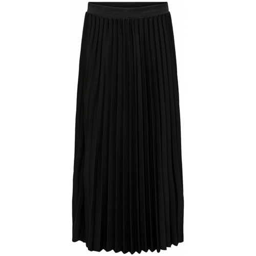 textil Dam Kjolar Only Skirt Melisa Plisse - Black Svart