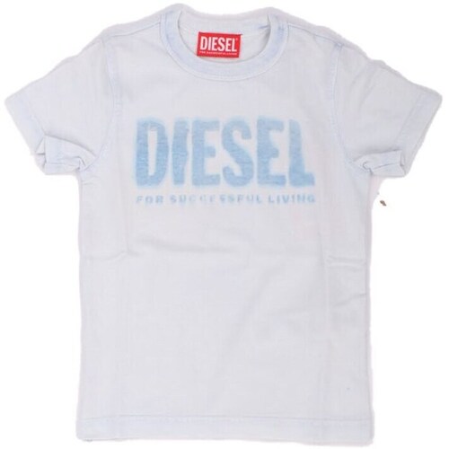 textil Pojkar T-shirts Diesel J01130 Blå