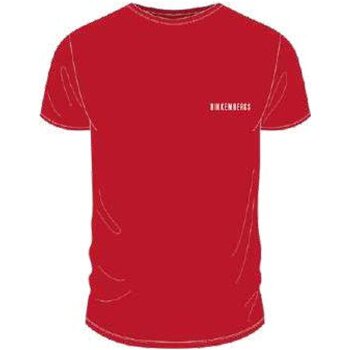 textil Herr T-shirts Bikkembergs BKK2MTS01 Röd