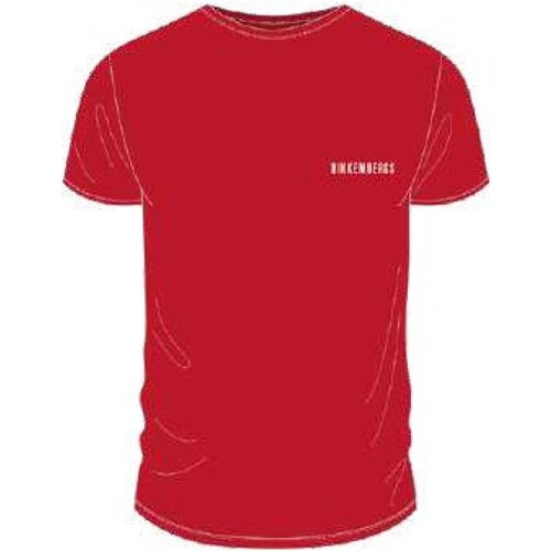 textil Herr T-shirts Bikkembergs BKK2MTS01 Röd