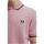 textil Herr T-shirts Fred Perry  Rosa