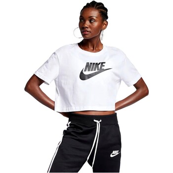 textil Dam T-shirts Nike CAMSETA MUJER  SPORTSWEAR ESSENTIALS BV6175 Vit