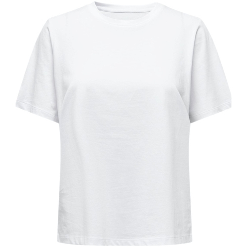 textil Dam Sweatshirts Only T-Shirt  S/S Tee -Noos - White Vit