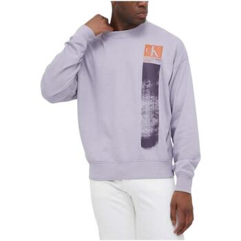 textil Herr Sweatshirts Calvin Klein Jeans  Violett