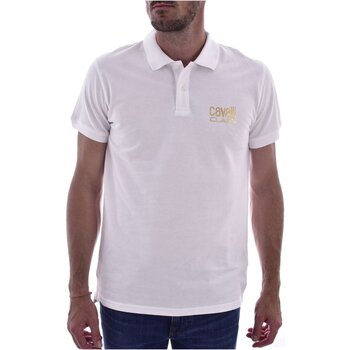 textil Herr T-shirts & Pikétröjor Roberto Cavalli QXH01F KB002 Vit