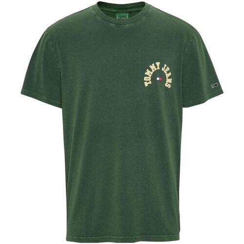 textil Herr T-shirts Tommy Hilfiger  Grön
