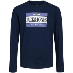 textil Pojkar T-shirts Jack & Jones  Blå
