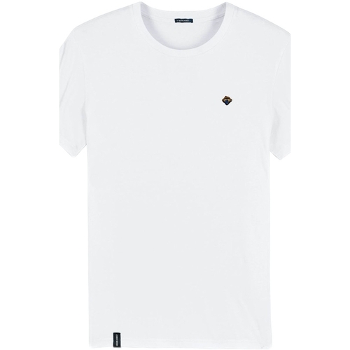 textil Herr T-shirts & Pikétröjor Organic Monkey T-Shirt  - White Vit